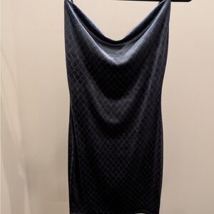 Elegant Black Draped Dress